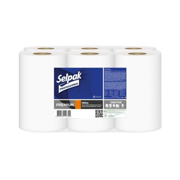 KGE-7907834 Selpak Professional 140 Mt 9'lu İçten Çekmeli El Havlusu - Görsel 1