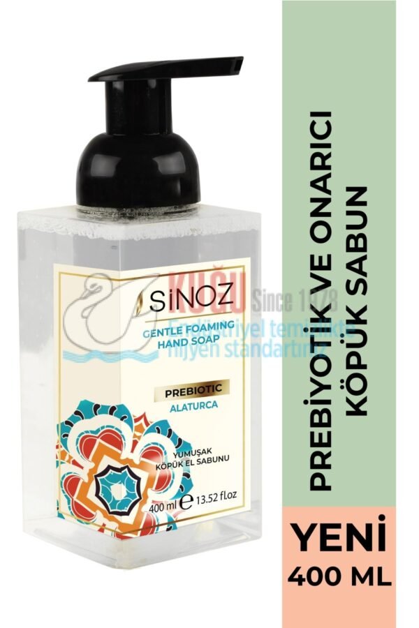 SNZ-ST8173A Sinoz 400 ml Alaturka Prebiyotik Etkili Doğal Sabun Kokulu Yumuşak Köpük Pompalı El Sabunu - Görsel 2