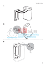 KT-460011 Tork Paslanmaz Çelik Metal B1 Sistem 50 Litre Çöp Kovası - Görsel 10