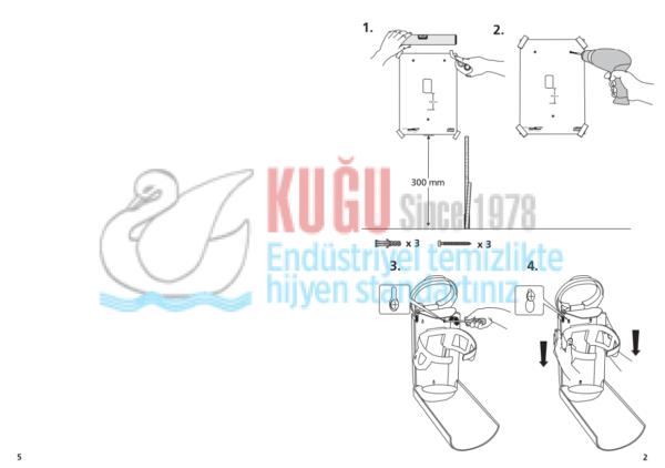 KT-564008 Tork Siyah Mini B3 Sistem 5L Çöp Kovası - Görsel 9