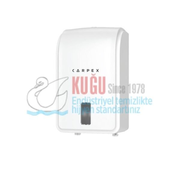 KGC-910612-W Carpex Optima Beyaz Renk C Katlamalı Tuvalet Kağıdı Dispenseri - Görsel 2