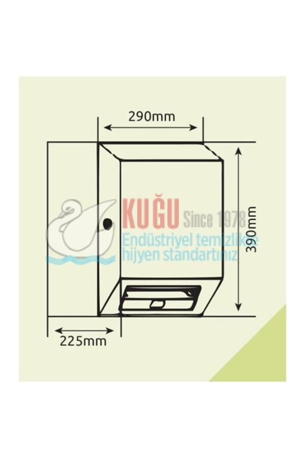 8025 304 KALİTE PASLANMAZ ÇELİK FOTOSELLİ HAREKETLİ Elektrikli ve Pilli SENSÖRLÜ 21 CM KAĞIT HAVLU MAKİNESİ - Görsel 15