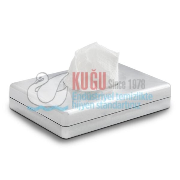 8550-K Krom Kaplama ABS Plastik Hijyen Poşet Kutusu - Görsel 1