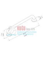 2708 304 S.S Paslanmaz Çelik Düz Tutamak (30-40-50-60 CM) - Görsel 8