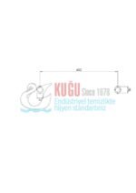 2708 304 S.S Paslanmaz Çelik Düz Tutamak (30-40-50-60 CM) - Görsel 9