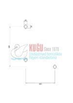 2715 304 S.S Paslanmaz Çelik Yatay Tutamak Tutunma Barı - Görsel 3