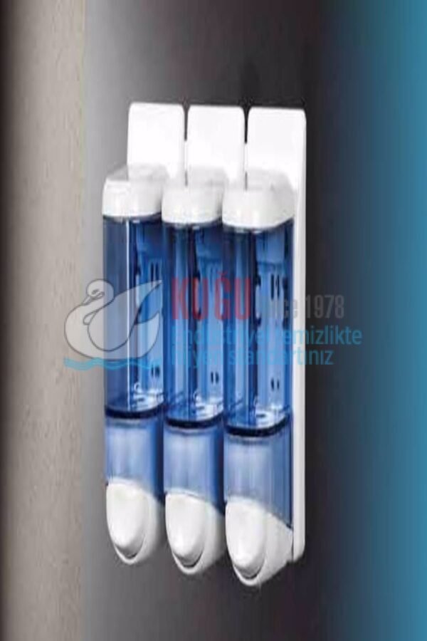8516 Şeffaf Mavi ÜÇLÜ 3x170 ML 510 ML FREE TRIPLE SIVI SABUN ŞAMPUAN VE DEZENFEKTAN Banyo ve Mutfak APARATI - Görsel 2