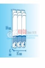 8516 Şeffaf Mavi ÜÇLÜ 3x170 ML 510 ML FREE TRIPLE SIVI SABUN ŞAMPUAN VE DEZENFEKTAN Banyo ve Mutfak APARATI - Görsel 3