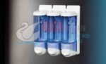 8523 Şeffaf Krom ÜÇLÜ 3X250 750 ML FREE TRIPLE SIVI SABUN DEZENFEKTAN VE ŞAMPUAN Banyo ve Mutfak APARATI - Görsel 3