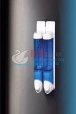 KGB-19395 Şeffaf Krom 2×170 ML 340 ML İKİLİ FREE TWIN SIVI SABUN ŞAMPUAN VE DEZENFEKTAN Banyo ve Mutfak APARATI - Görsel 3