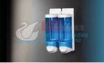 KGB-19406 Siyah İKİLİ 2×250 500 ML FREE TWIN SIVI SABUN DEZENFEKTAN VE ŞAMPUAN Banyo ve Mutfak APARATI - Görsel 3