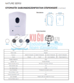 KGC-932192-PD Carpex Piano Black Nature 900 ML Üstten Doldurmalı Hazneli Sensörlü ve Fotoselli Dezenfektan Dispanseri Aparatı - Görsel 8