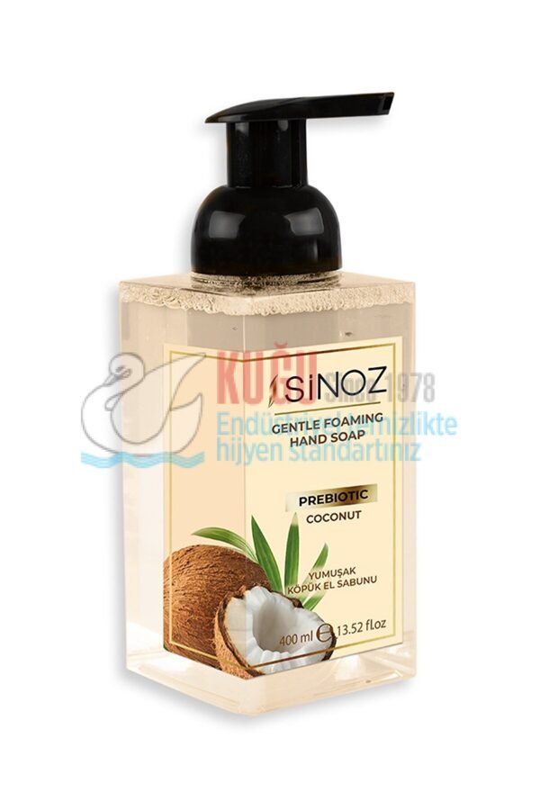 SNZ-ST8173H Sinoz 400 ML Coconut Prebiyotik Etkili Hindistan Cevizi Kokulu Yumuşak Köpük El Sabunu - Görsel 3