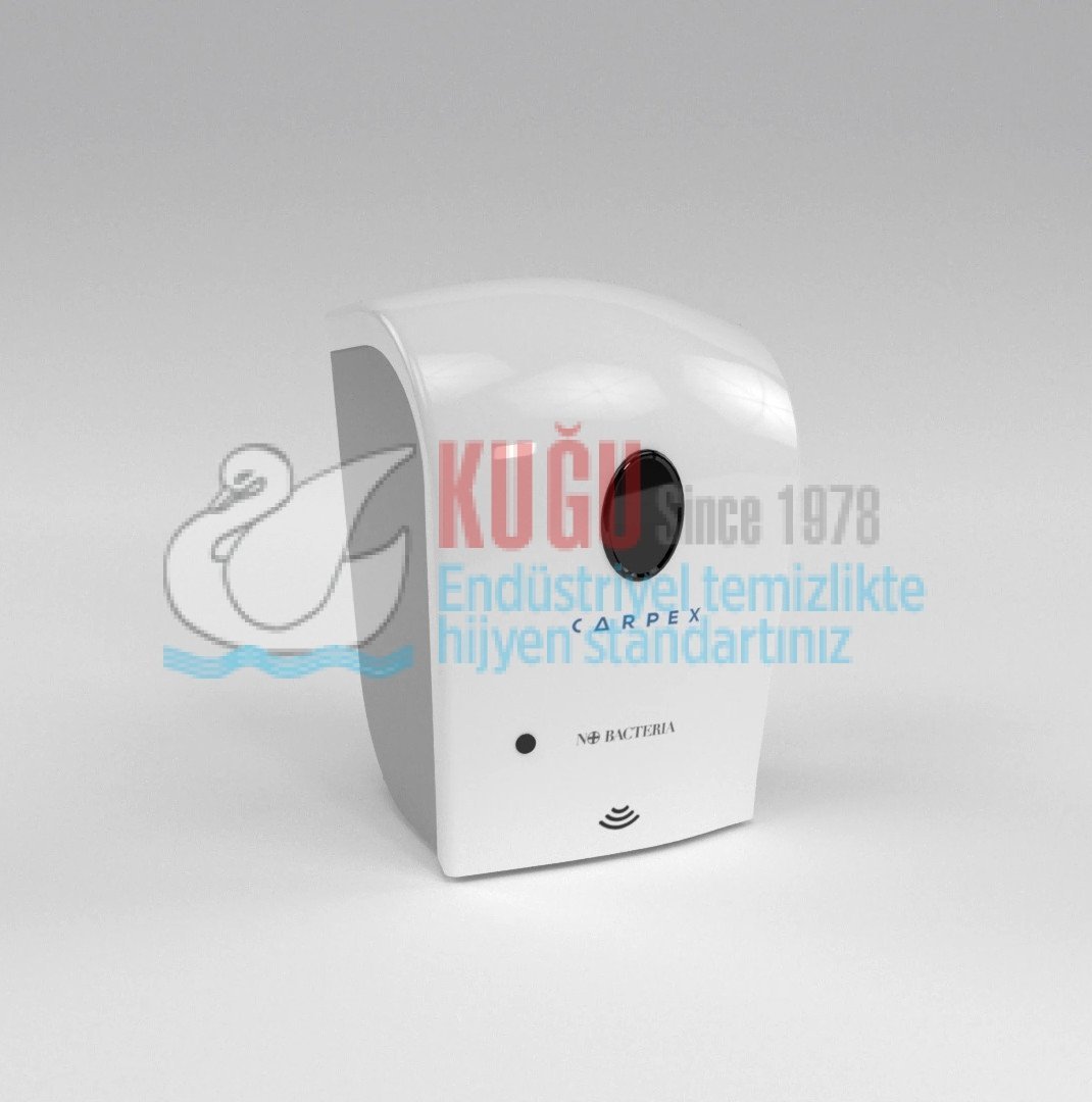 HYGIENE-DISPENSER-WHITE-WITH-NATURE-TOUCHLESS-NB-A1070x1080-4.jpg KGC-932192-WSK Carpex Beyaz Nature 1000 ML Kartuşlu Sensörlü ve Fotoselli Sıvı Sabun Dispanseri Aparatı - Görsel 1