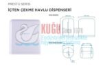 KGC-913030 Carpex Beyaz Renk Prestige İçten Çekmeli Kağıt Havlu Banyo Ve Mutfak Dispanseri Aparatı - Görsel 9