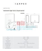 KGC-910604-W Carpex Optima Beyaz Renk Z Katlamalı Büyük Boy Kağıt Havlu Dispanseri - Görsel 4
