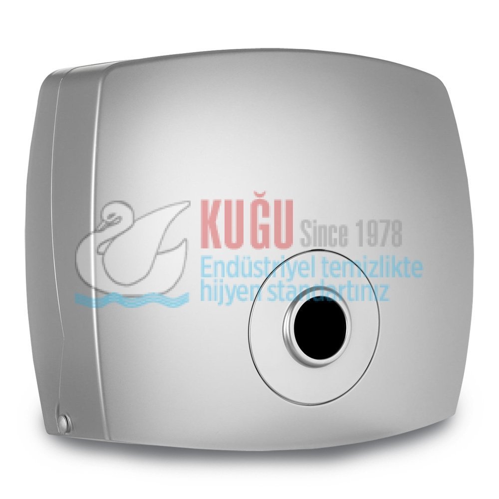 KGD-0601CHR.jpg 2502 Abs Sert Plastik Krom Renk 300'lü Z Katlama Kağıt Havlu Dispanseri Aparatı - Görsel 1