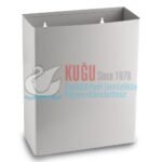 2597 23 Litre Beyaz Renk Çelik Duvara Monte Açık Tip Çöp Kovası
