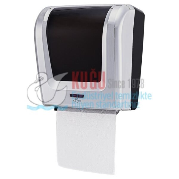 KGF-F120 Krom Kaplama FOTOSELLİ Elektrikli ve Pilli 21 cm KAĞIT HAVLU VERİCİ - Görsel 1