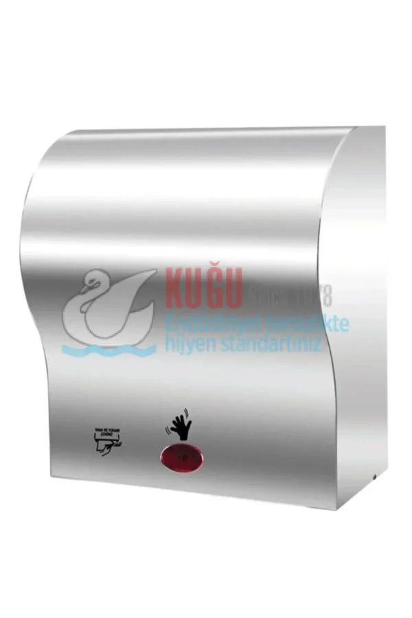 5298  Paslanmaz Çelik 21 Cm Sensörlü Fotoselli Havlu Dispenseri (ELEKTRİKLİ-PİLLİ 2 YIL GARANTİ) - Görsel 1