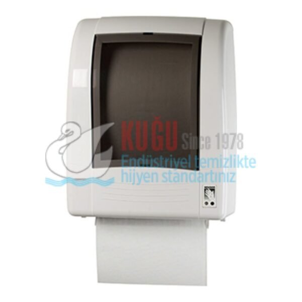 KGT-370 BOBSON Beyaz Renk FOTOSELLİ Elektrili ve Pilli 21 CM Hareketli Makine Havlusu Dispanseri - Görsel 1
