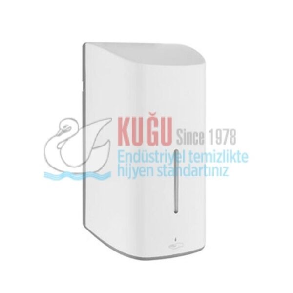 8078 1100 ML ABS SERT PLASTİK BEYAZ RENK PİLLİ SENSÖRLÜ VE FOTOSELLİ DEZENFEKTAN VERİCİ DİSPENSER APARATI - Görsel 1