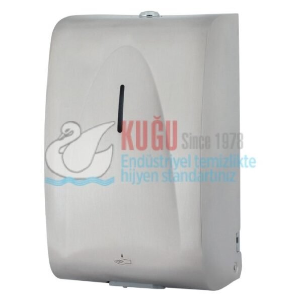 8040 2100 ML 304 Kalite Satine Paslanmaz Çelik SENSÖRLÜ PİLLİ/ELEKTRİKLİ SIVI SABUN DİSPENSERİ - Görsel 1