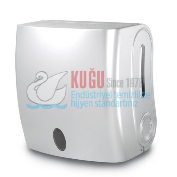 KGD-20660CHR Krom Renk ABS Plastik Sensörlü Fotoselli Elektrikli ve Pilli 21 Cm Makine Havlusu Dispanseri Aparatı - Görsel 1