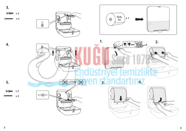 KT-551000 Tork Matic® H1 Sistem Beyaz Manuel Autocut Havlu Kâğıt Rulosu Hareketli Havlu Dispenseri - Görsel 25