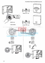 KT-460001 Sensörlü Tork Matic®  H1 Sistem Paslanmaz Çelik Metal Haraketli Havlu Dispenseri - Görsel 16