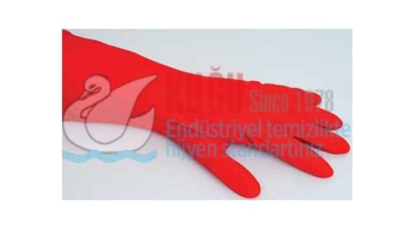 4216 Beybi Bulaşık Eldiveni Kırmızı - Görsel 2