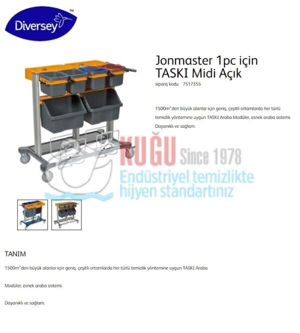 7517355 TASKI Midi Open Kat Arabası - Görsel 3