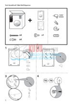 KT-681000 Tork SmartOne® T9 Sistem Beyaz Mini Cimri İçten Çekmeli WC Tuvalet Kâğıdı Dispenseri - Görsel 14