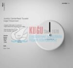 KGC-913030 Carpex Prestige Beyaz Renk Maxi Jumbo Centerfeed Cimri İçten Çekmeli WC Kağıt Dispenseri Aparatı - Görsel 3