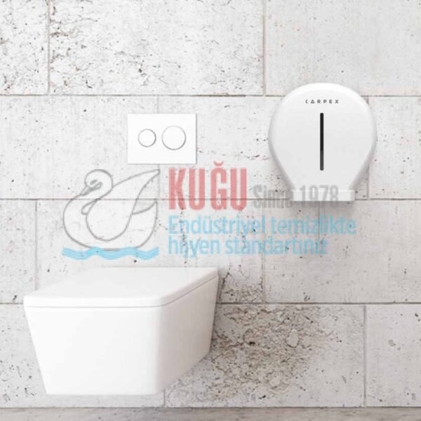 KGC-913042-S Carpex Prestige Siyah Renk Mini Jumbo WC Kağıt Dispenseri Aparatı - Görsel 7