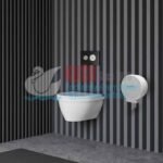 KGC-910611-W Carpex Beyaz Renk Optima Mini Jumbo Tuvalet Kağıt Dispenseri - Görsel 3