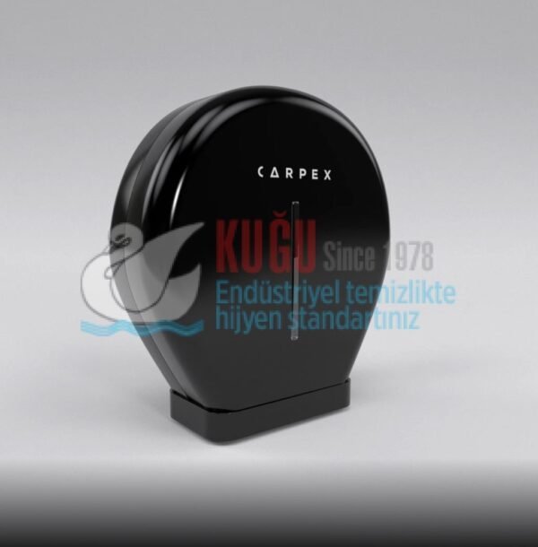 KGC-913042-S Carpex Prestige Siyah Renk Mini Jumbo WC Kağıt Dispenseri Aparatı - Görsel 2