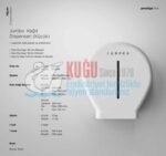 KGC-913042-S Carpex Prestige Siyah Renk Mini Jumbo WC Kağıt Dispenseri Aparatı - Görsel 6