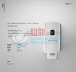 KGC-930601-W Carpex Optima Beyaz Renk Mini Manuel 500 ML Kartuşlu Köpük Sabun Dispenser Aparatı - Görsel 2