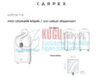 KGC-529306070001 Carpex Optima Beyaz Renk Sensörlü&Fotoseli Mini Üstten Doldurmalı 500 ML Köpük Sabun Dispenser Aparatı - Görsel 3