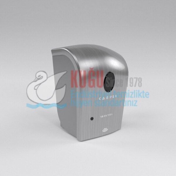 KGC-932192-İD Carpex İnox Krom Kaplama Nature 900 ML Üstten Doldurmalı Hazneli Sensörlü ve Fotoselli Dezenfektan Dispanseri Aparatı - Görsel 1
