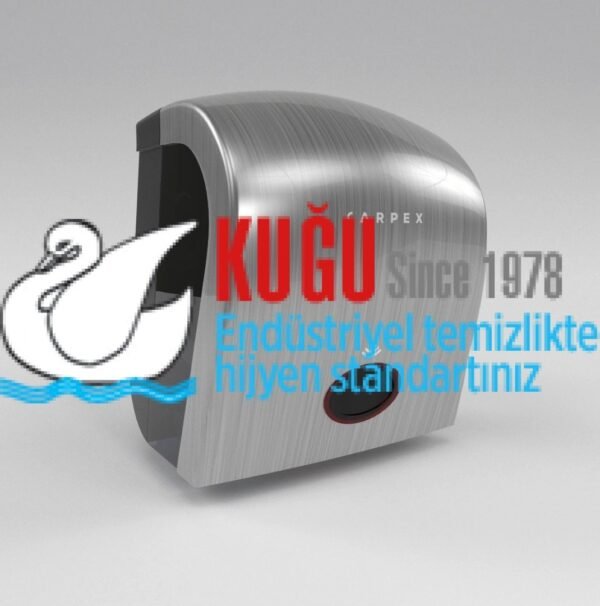 KGC-912070-İ Carpex İnox Gri Renk Nature Sensörlü Fotoselli Butonlu Otomatik Elektrikli ve Pilli Hareketli Kağıt Havlu Makinesi - Görsel 1