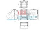 KGT-370 BOBSON Beyaz Renk FOTOSELLİ Elektrili ve Pilli 21 CM Hareketli Makine Havlusu Dispanseri - Görsel 2