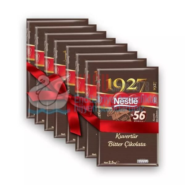 12084359 Nestle Professional Bitter %56 Kakao Kuvertür 2.5 Kg. 8'li (1 koli) - Görsel 1
