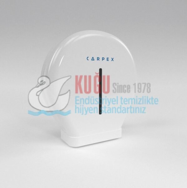 KGC-913042 Carpex Prestige Beyaz Renk Mini Jumbo WC Kağıt Dispenseri Aparatı - Görsel 1
