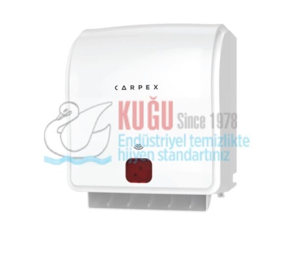 KGC-910603-W Carpex Optima Beyaz Renk Butonlu Elektrikli ve Pilli Sensörlü Kağıt Havlu Makinesi - Görsel 4