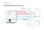 KGC-910603-W Carpex Optima Beyaz Renk Butonlu Elektrikli ve Pilli Sensörlü Kağıt Havlu Makinesi - Görsel 6
