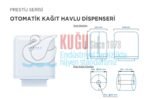 KGC-913100 Carpex Beyaz Renk Prestige Sensörlü Fotoselli Butonlu Otomatik Elektrikli ve Pilli Hareketli Kağıt Havlu Makinesi - Görsel 11
