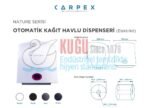 KGC-912070-W Carpex Nature Beyaz Renk Butonlu Elektrikli ve Pilli Sensörlü Kağıt Havlu Makinesi - Görsel 6