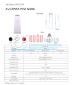 KGC-921130-B Carpex Siyah Auramax Pro-S 1200 m3 Alan Etkili Merkezi Sistem Koku Makinesi - Görsel 5